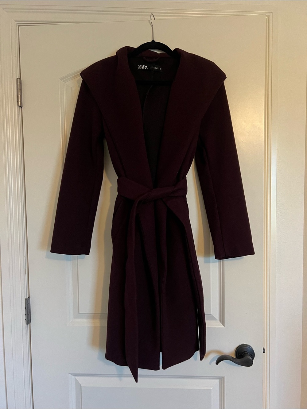 Zara Hooded Wrap Coat